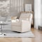Flash Furniture Cash Swivel Glider Rocker Recliner Chair, Manual 360 Degree Swivel Recliner, Cream Upholstery CY-RAC-536-CRM-GG - alternate 1